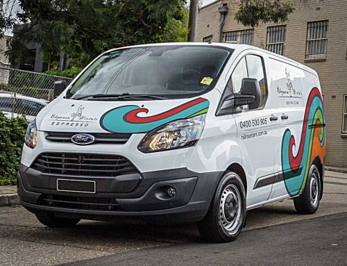 Our new Coffee Delivery Vans have a splash of colour