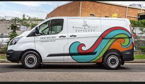 eleganza vietato coffee bean delivery van