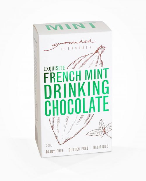 grounded pleasures french mint drinking chocolate